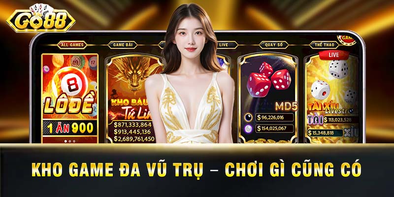 Vũ trụ game bài đại gia Go88 – Chơi gì cũng có